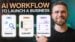 Automated MVP creation process building a functional landing page.