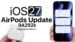 Custom equalizer settings menu for AirPods in iOS 27