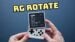 Playing a retro Game Boy game on the Anbernic RG Rotate display