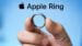 Concept design of an Apple smart ring on a user finger