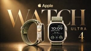 Apple Watch Ultra 4 showcasing the new thinner titanium case design