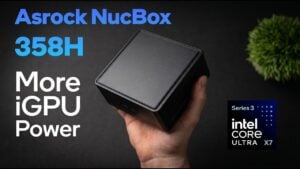 Gaming benchmark results for Cyberpunk 2077 on the ASRock NUC BOX-358H