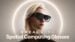 Five virtual displays shown through the XREAL Aura lenses