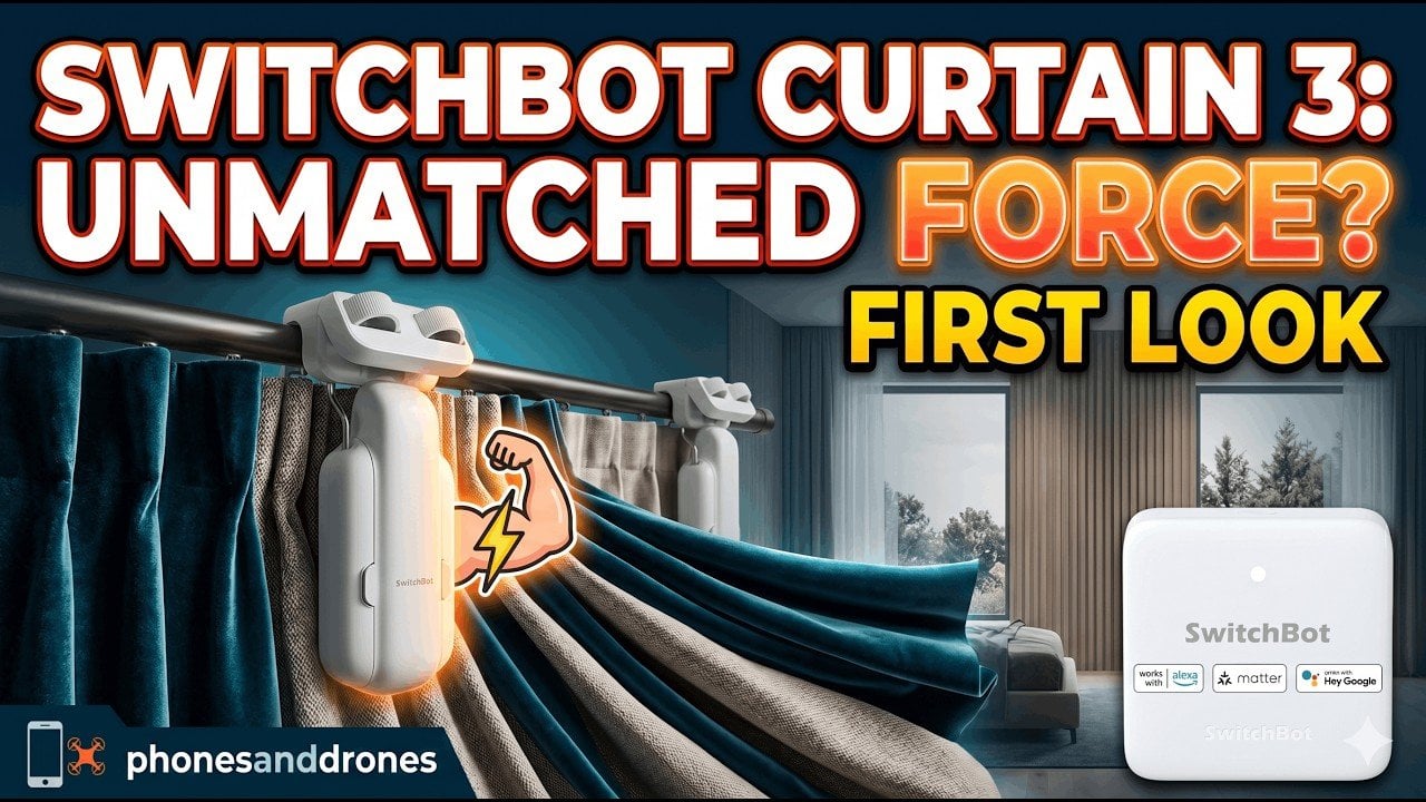 Automated curtains opening to reveal sunlight in a living room