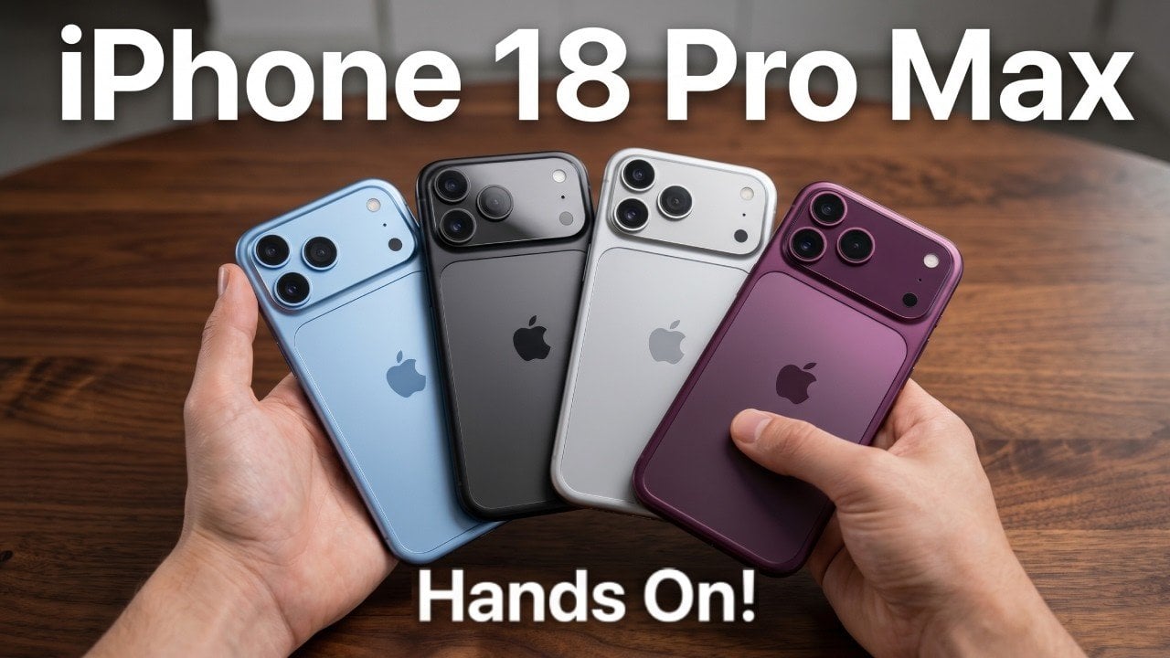 The new cherry color option for the iPhone 18 Pro Max