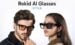 Side-by-side weight and size comparison of Rokid AI Glasses Style and Ray-Ban Meta.