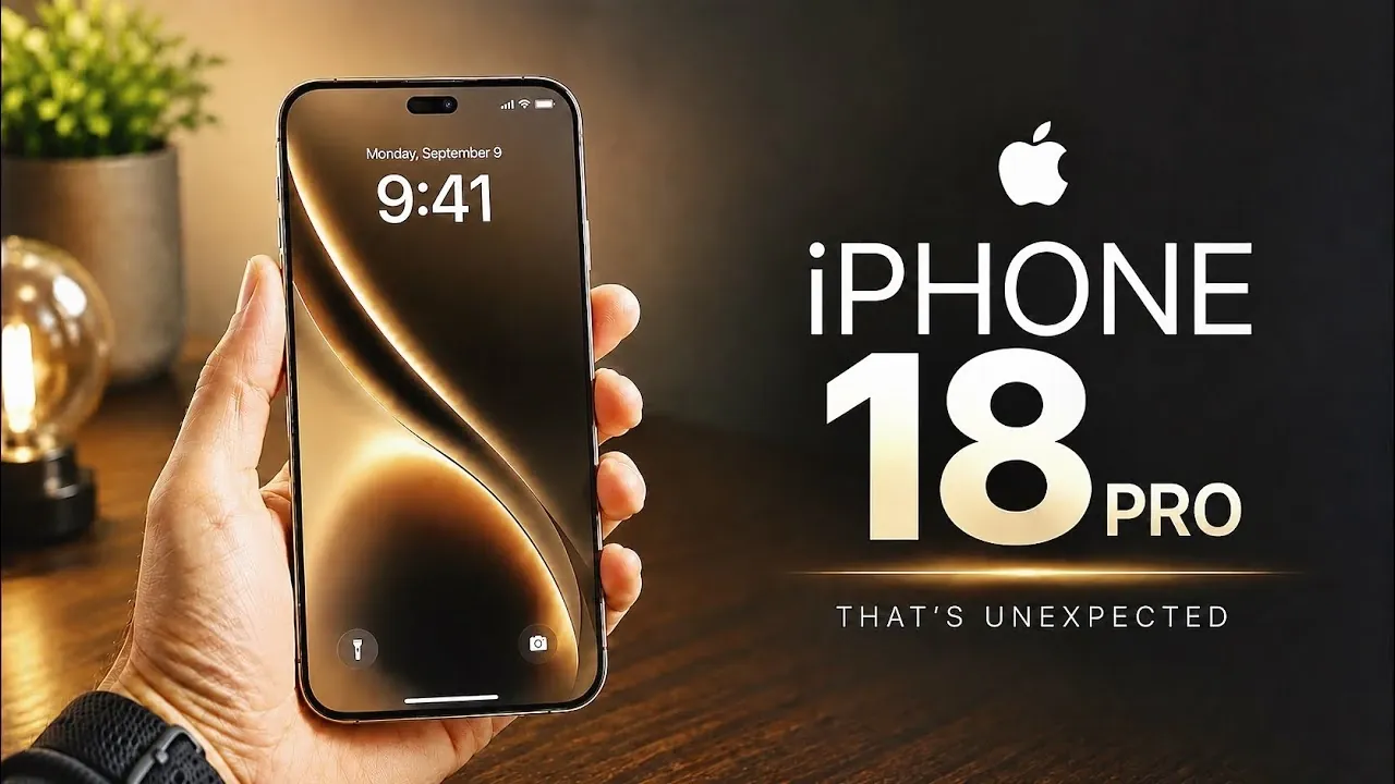 Leaked design of the iPhone 18 Pro showing a smaller dynamic island