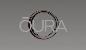 The titanium band of the Oura Ring 5 cut open by iFixit