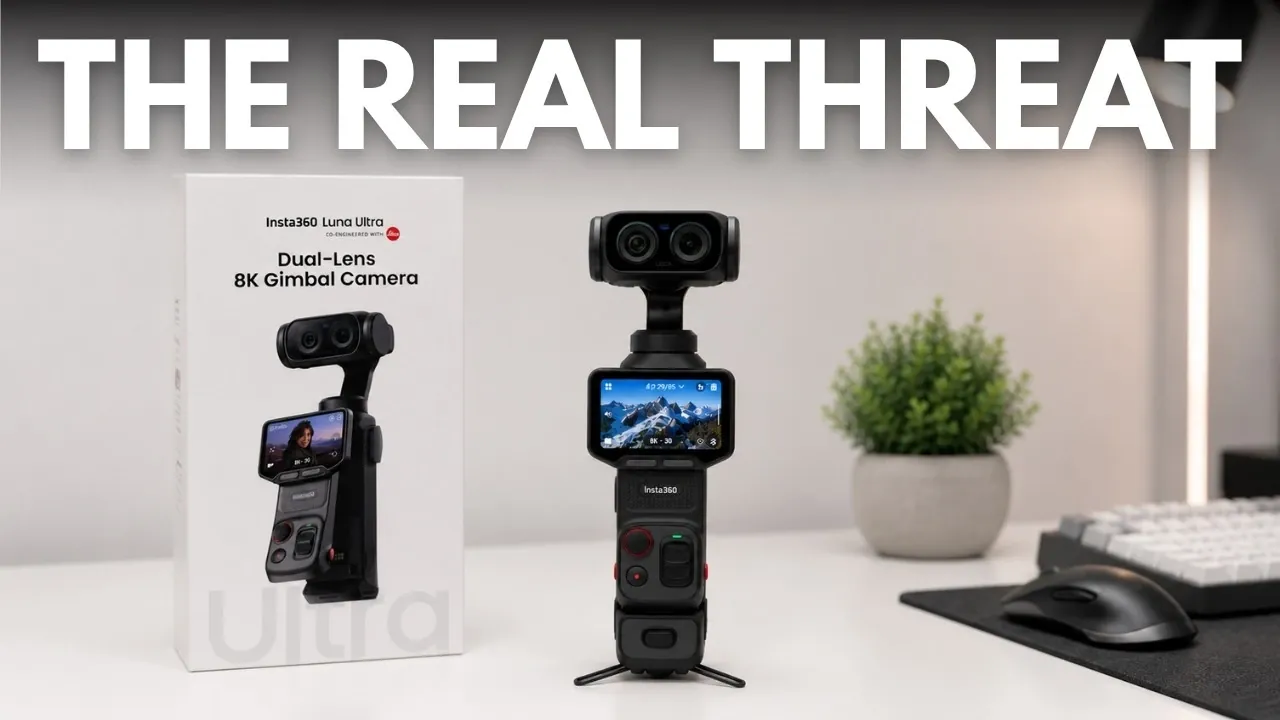 Luna Ultra head tracking accessory following a subject