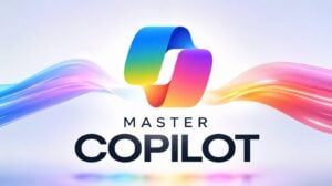 Professional using Microsoft 365 Copilot to streamline daily workflows