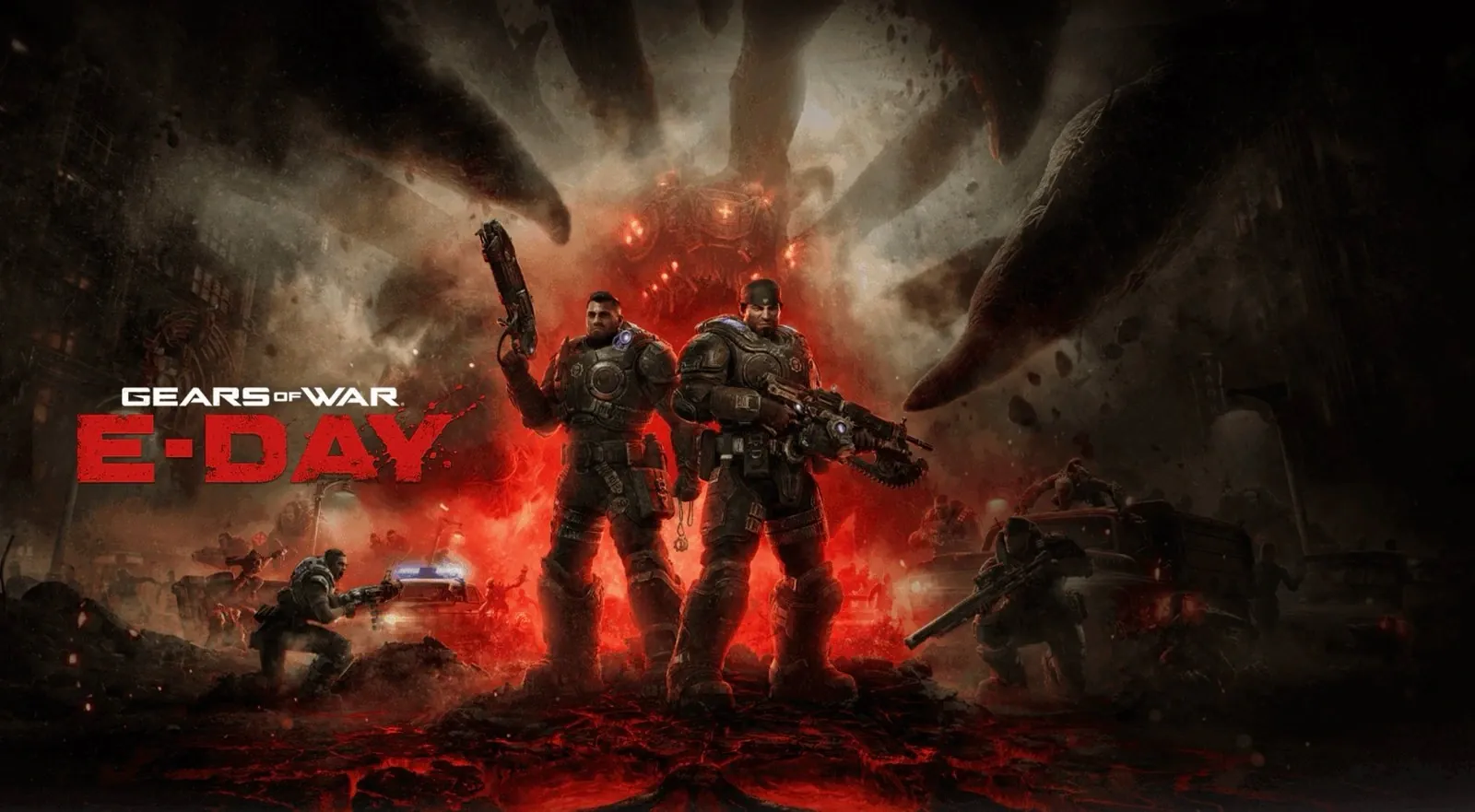 Gears of War E-Day split-screen co-op gameplay