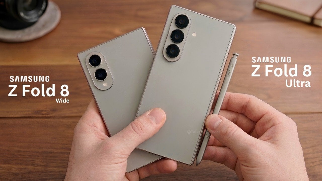 Samsung Galaxy Z Fold 8 Ultra and Fold 8 Wide