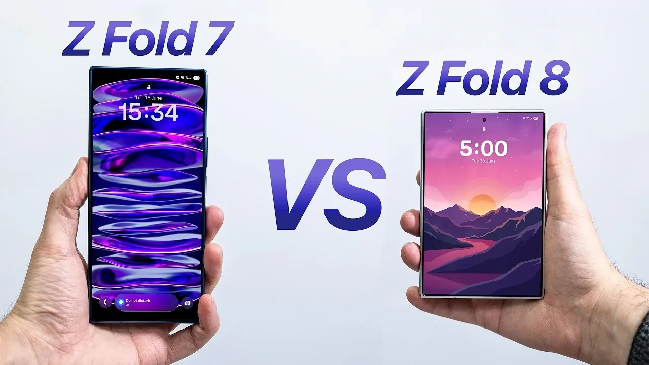 The new passport style design of the Galaxy Z Fold 8