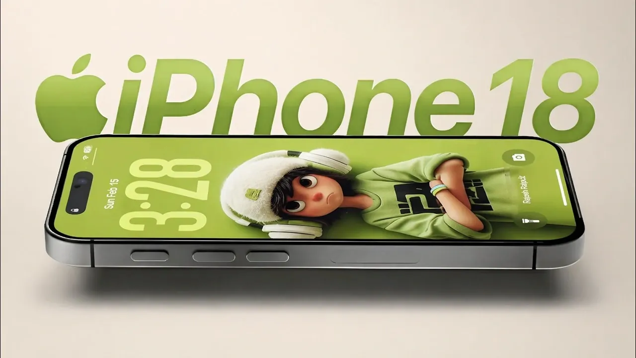 The 6.9-inch display of the upcoming iPhone 18 Pro Max.