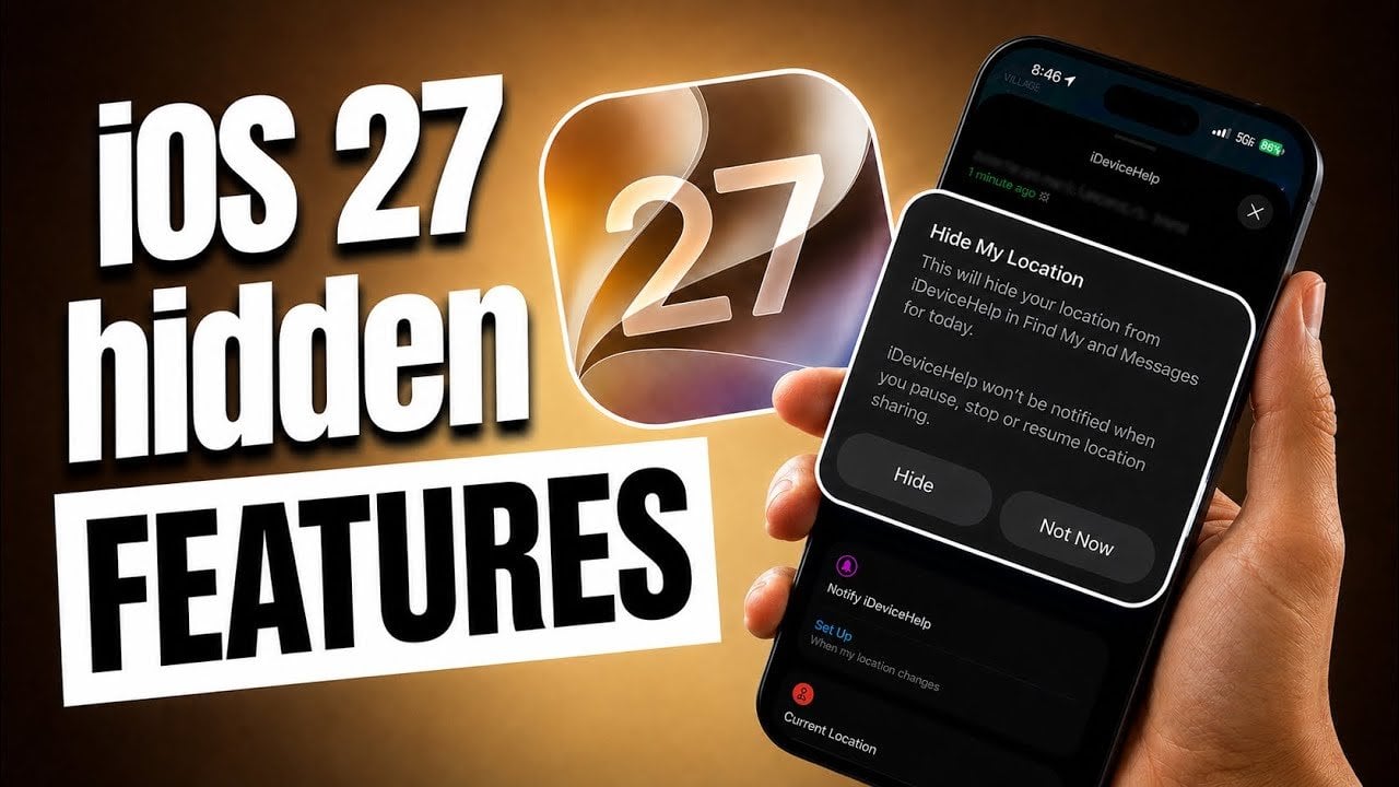 Resizing full-screen widgets on the iOS 27 home screen