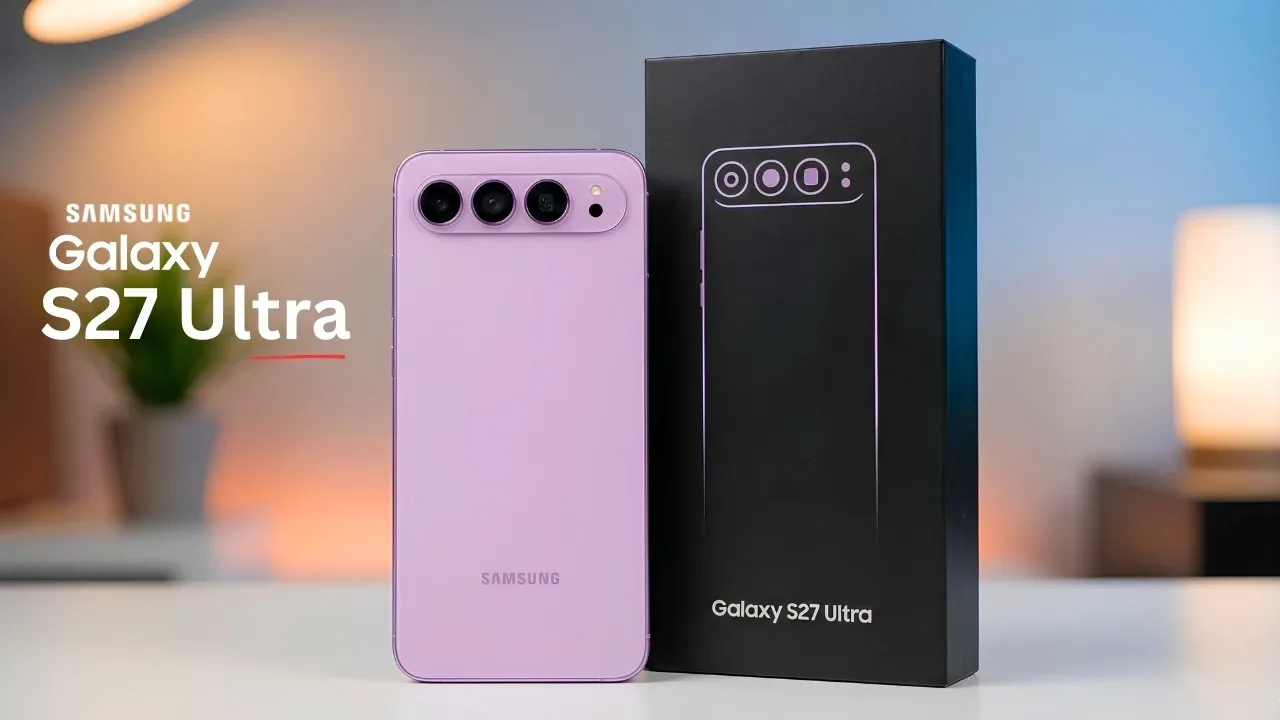 Close-up of the simplified triple-camera layout on the Galaxy S27 Ultra
