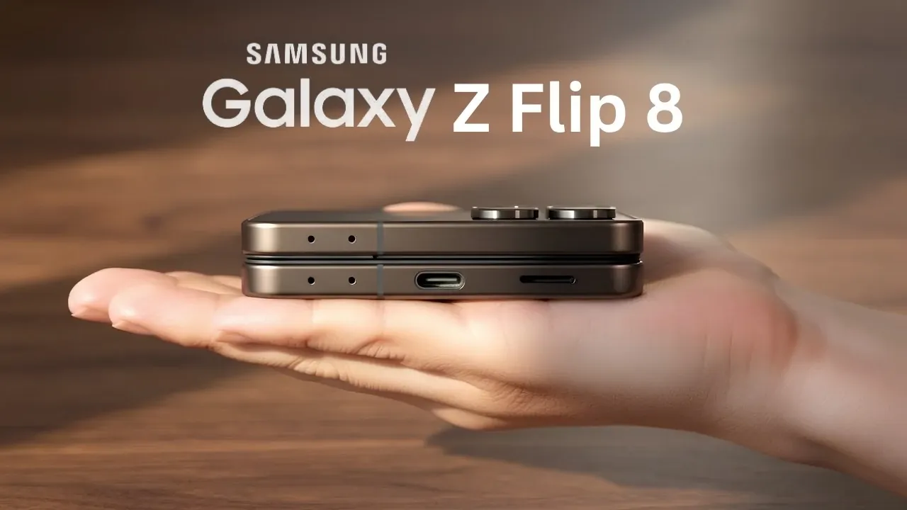 Samsung Galaxy Z Flip 8 open displaying the main screen