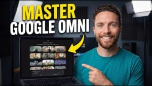 A user interface showing video editing features in Google Gemini Omni.