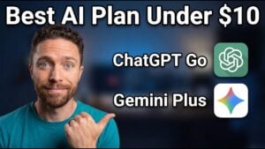 Side-by-side comparison of Gemini Plus and ChatGPT Go features.