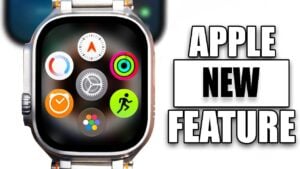 Apple Watch displaying the new watchOS 27 glowing hands night mode