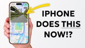 Close up of hidden keyboard shortcuts on an iPhone