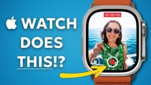 Accessing the hidden web browser on an Apple Watch display