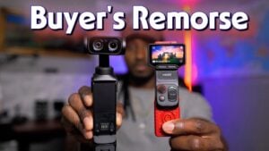 Content creator using the Insta360 Luna Ultra zoom feature