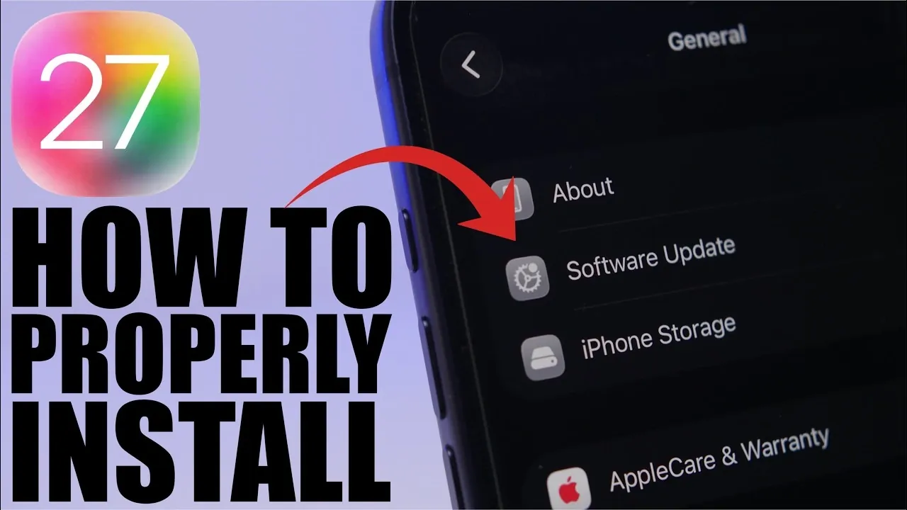Navigating to the beta updates menu in iPhone settings