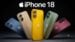 Front view of the iPhone 18 showing the smaller dynamic island