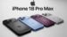 Dark cherry and new blue color options for the iPhone 18 Pro Max