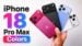 Hands-on display of the four new iPhone 18 Pro Max color options.
