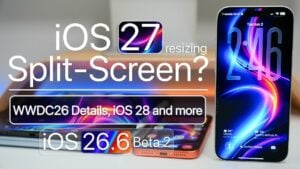 The upcoming iPhone 18 Pro shown in light blue and cherry colors.