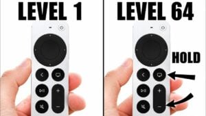 An iPhone calibrating the color settings on an Apple TV display