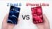 Side by side comparison of iPhone Ultra and Galaxy Z Fold 8 dummy models