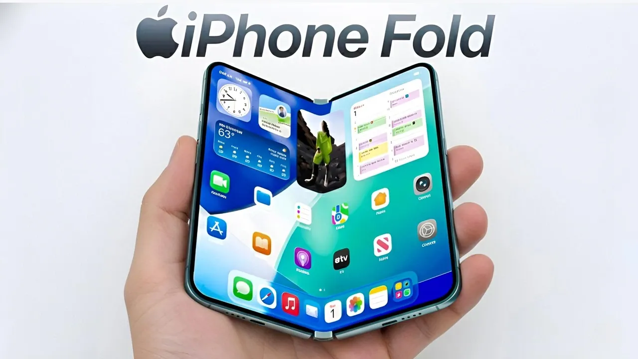 Leaked dummy unit of the Apple iPhone Ultra Fold showing a wide profile