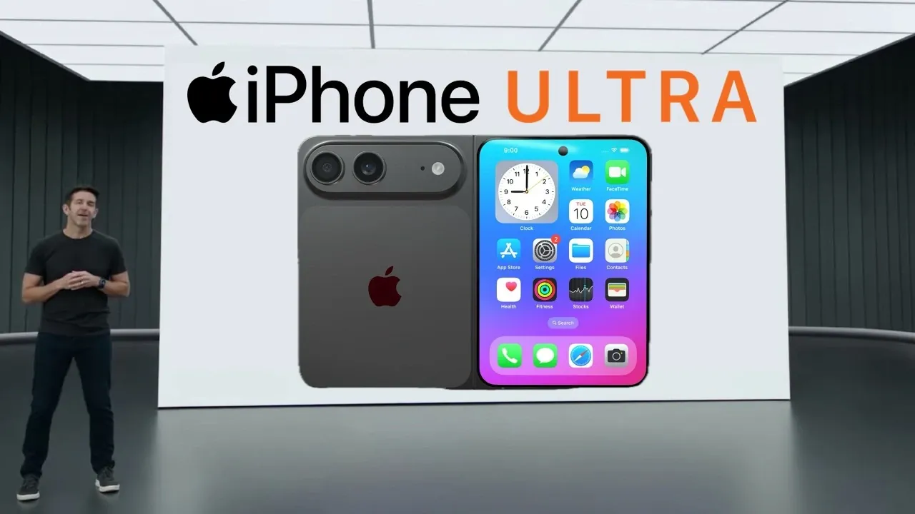 Book-style folding design of the new iPhone Ultra