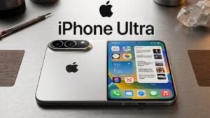 Leaked wallet-style design of the foldable iPhone Ultra