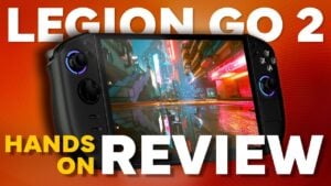 Lenovo Legion Go 2 running a game in handheld mode