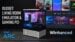 Win Enhanced interface displayed on a living room television