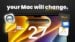 macOS 27 Golden Gate desktop showing new adjustable transparency design
