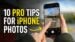 Person adjusting manual camera settings on an iPhone screen