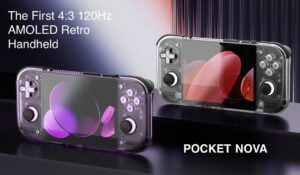 Retroid Pocket Nova playing a classic retro game