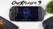 Front view of the OneXPlayer 3 handheld gaming PC displaying its AMOLED screen.