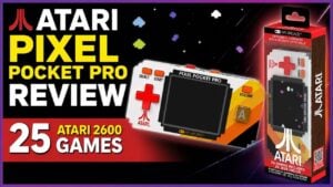 Atari Pixel Pocket Pro attached to a keychain