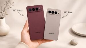 Side by side comparison of Galaxy S27 Pro and Ultra