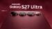 Render of the Samsung Galaxy S27 Ultra showing the new horizontal camera layout.