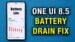 Samsung Galaxy smartphone displaying battery settings