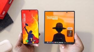 Side by side comparison of Samsung Galaxy Z Fold 8 Ultra and S26 Ultra