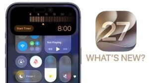 The new Siri interface featuring advanced AI capabilities