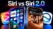 Side-by-side comparison of old Siri halo and new Siri 2.0 Dynamic Island UI.